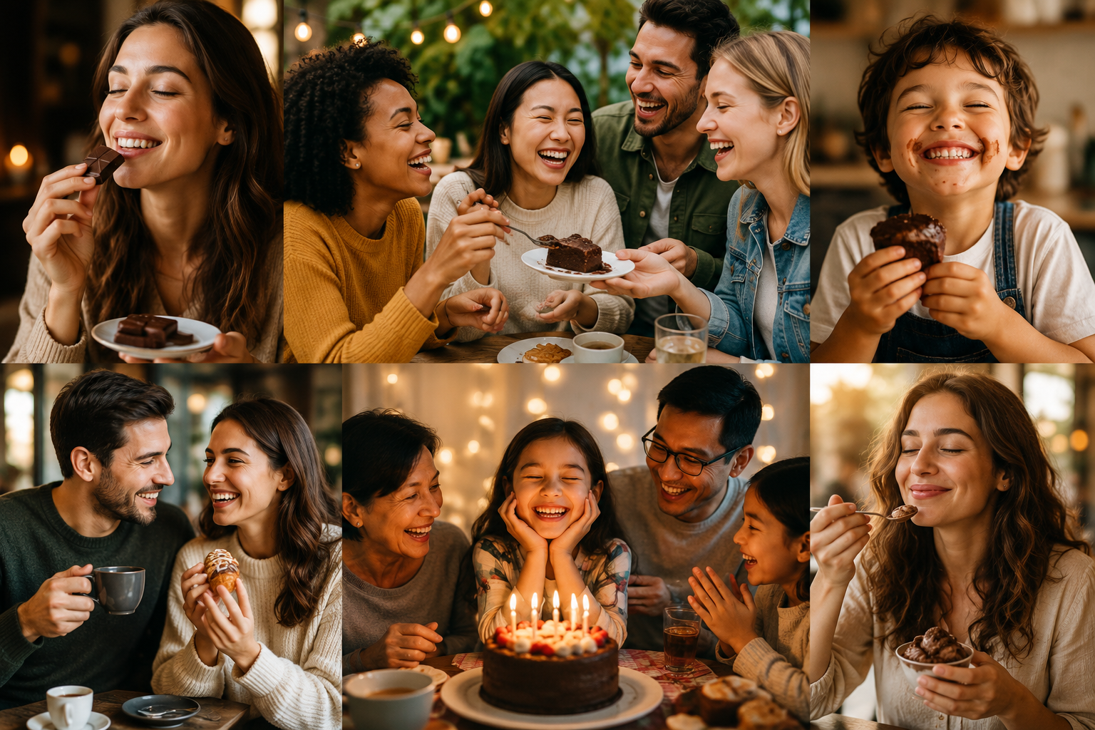 People of different generations choosing and enjoying food together